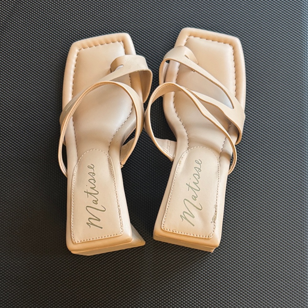 Matisse Women's Cream Strappy Heels